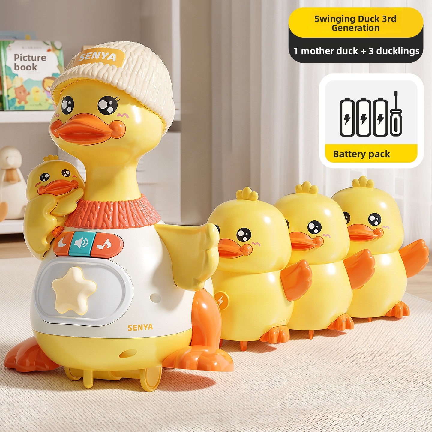 Swinging Duck Baby Developmental Toy