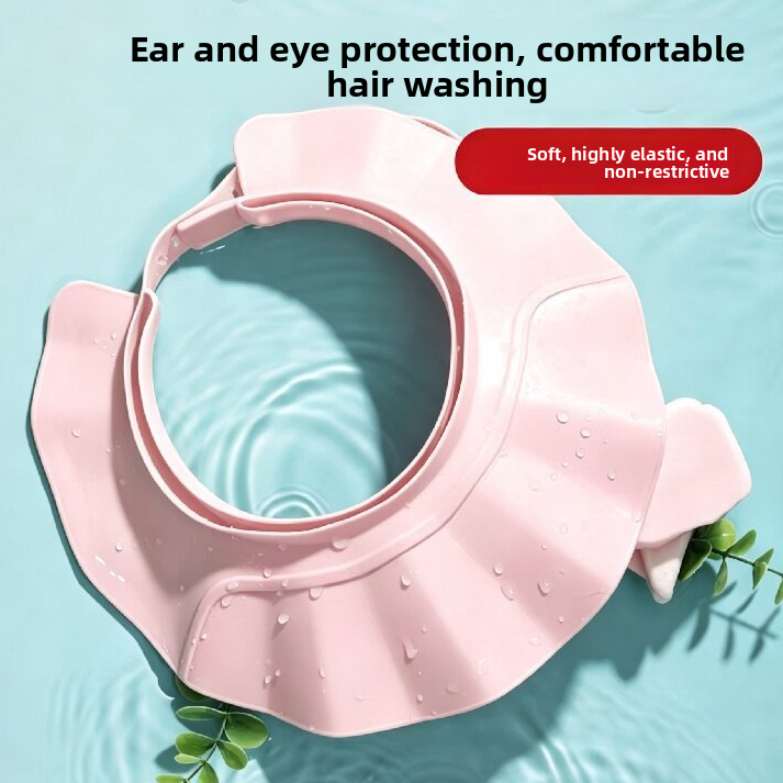 Baby Bathing  Eye and Ear Protection, Anti-Water Entry Shower Cap