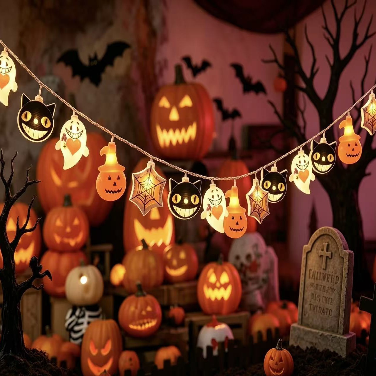 Halloween Light String Scene Decoration