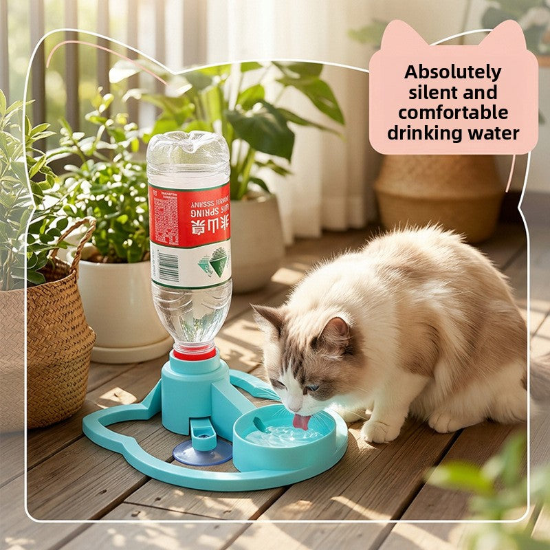 Non-Electric Portable Pet Water Fountain Dispenser