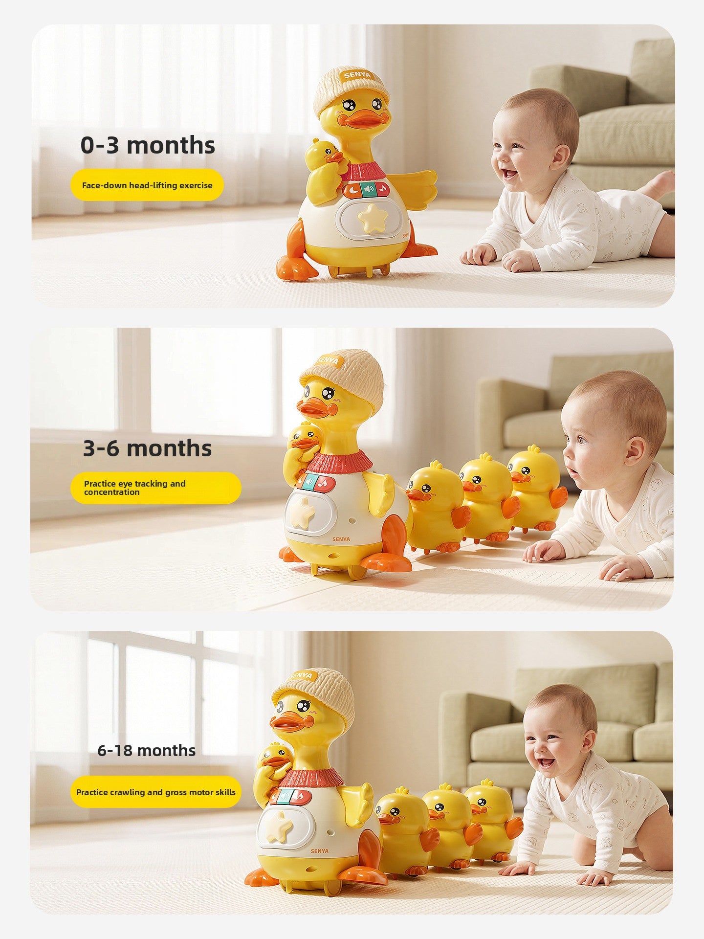 Swinging Duck Baby Developmental Toy