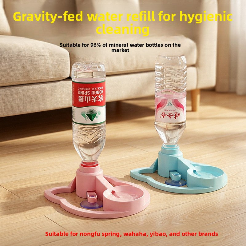 Non-Electric Portable Pet Water Fountain Dispenser
