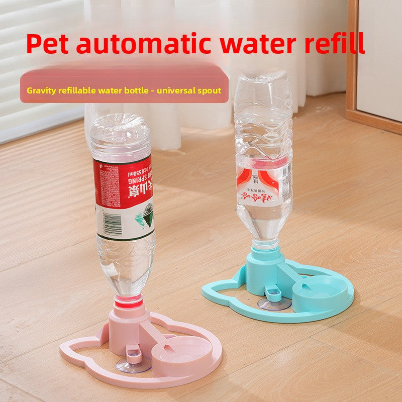 Non-Electric Portable Pet Water Fountain Dispenser
